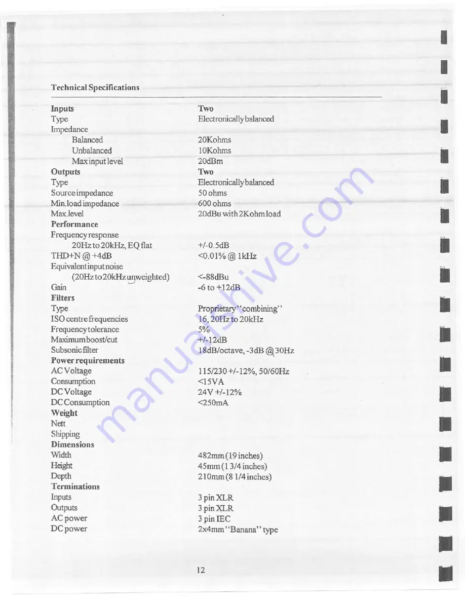 Klark Teknik DN320 Operating Information Manual Download Page 10