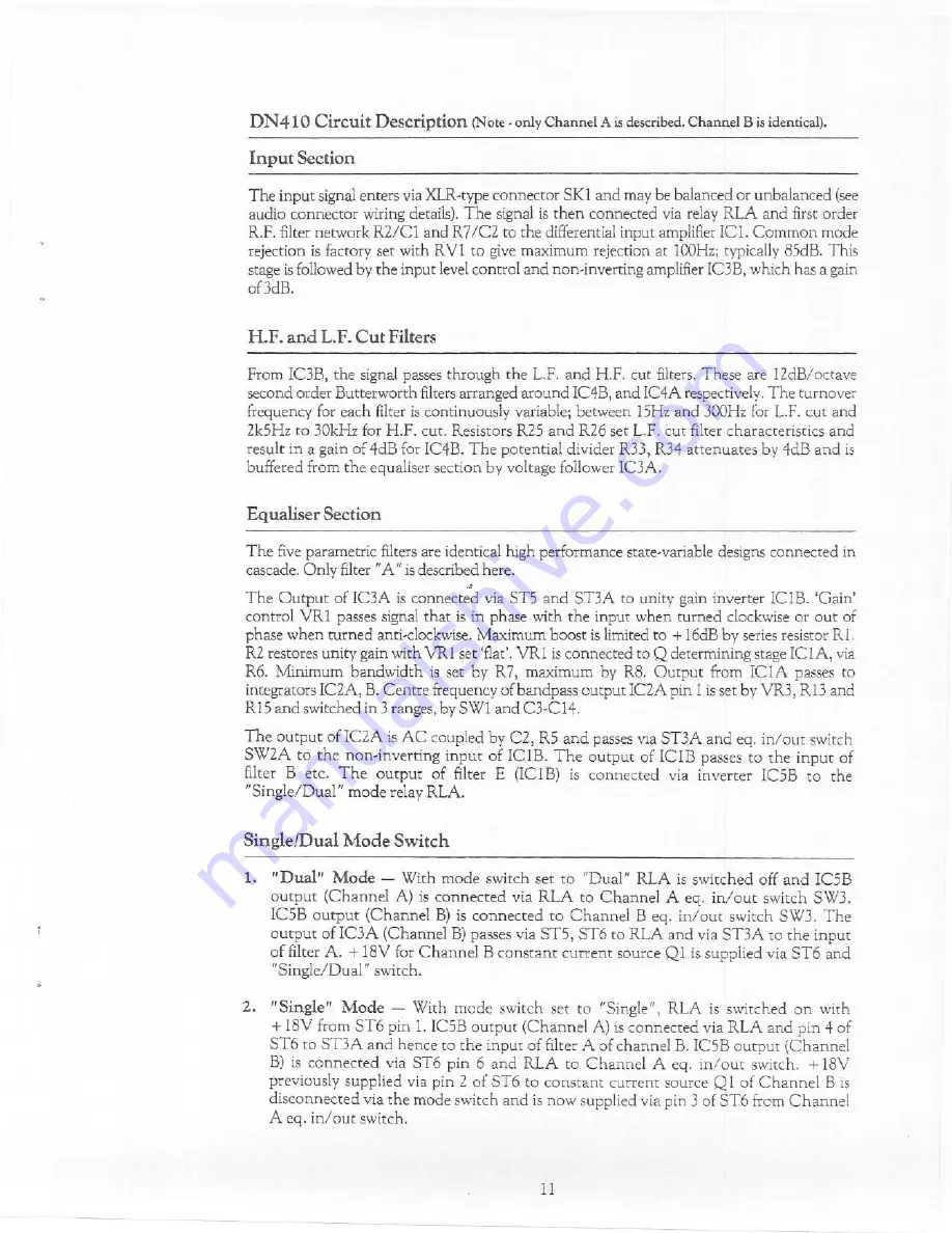 Klark Teknik DN410 Operating Instructions Manual Download Page 9