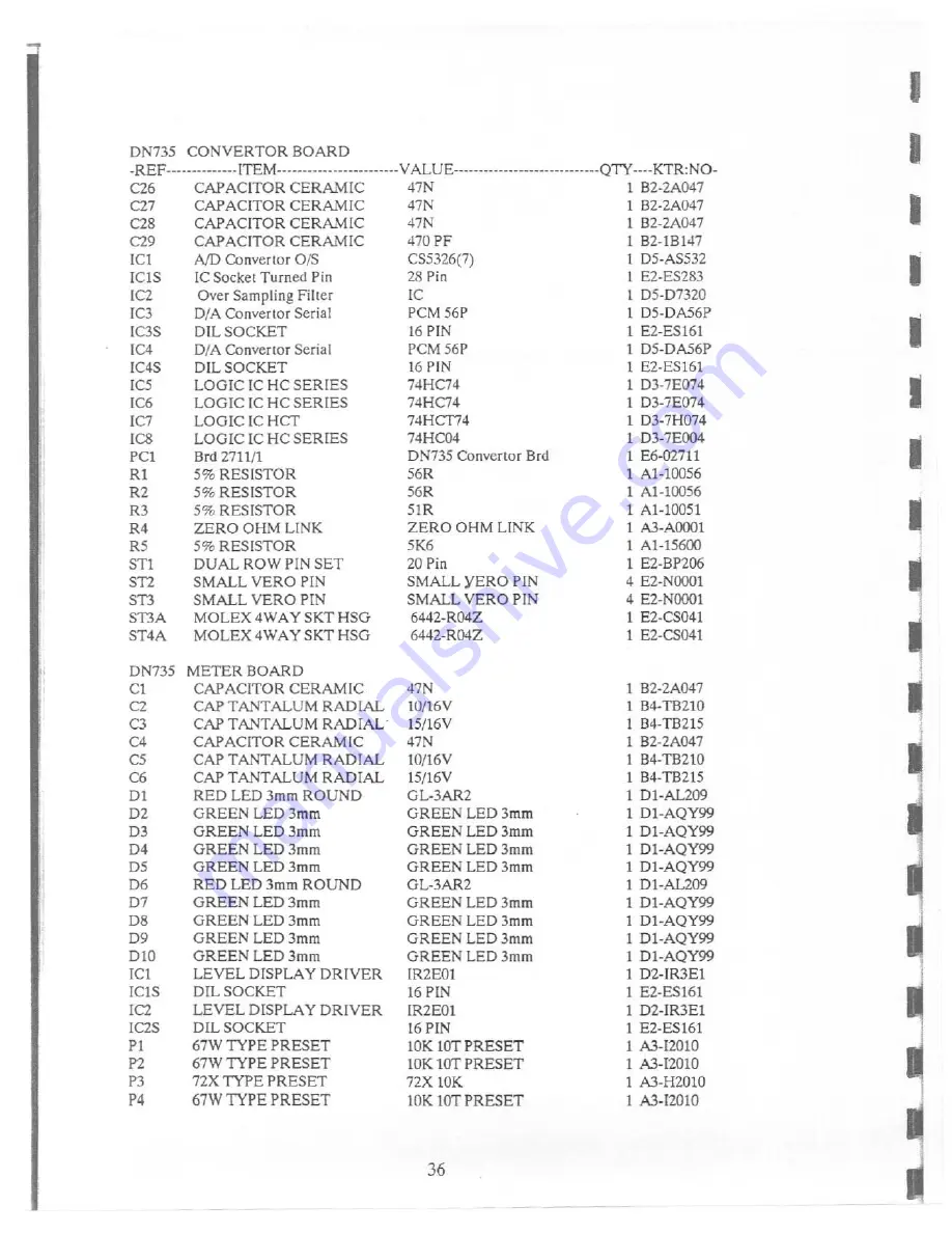 Klark Teknik dn735 Operating And Service Information Download Page 33