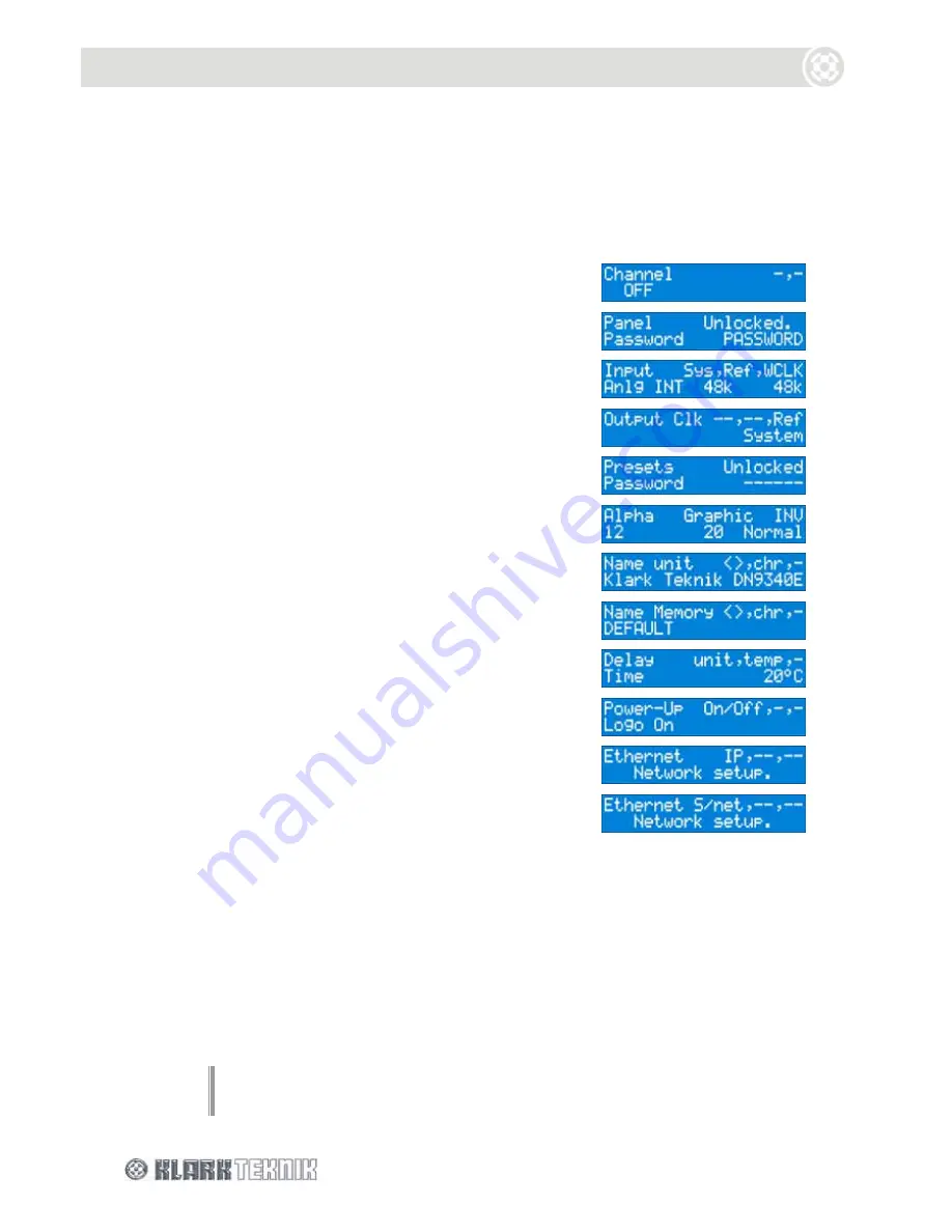 Klark Teknik HELIX DN9340E Operator'S Manual Download Page 36