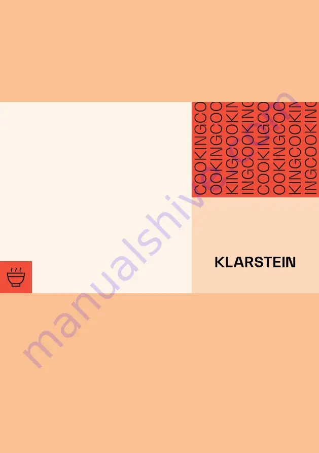 Klarstein 10026883 Manual Download Page 1