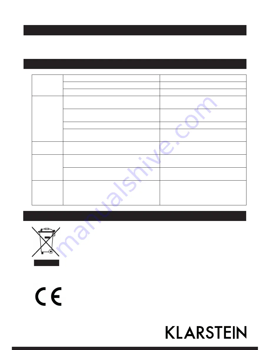 Klarstein 10028027 Operating Instructions Manual Download Page 13