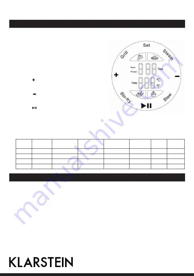 Klarstein 10030355 Instruction Manual Download Page 96