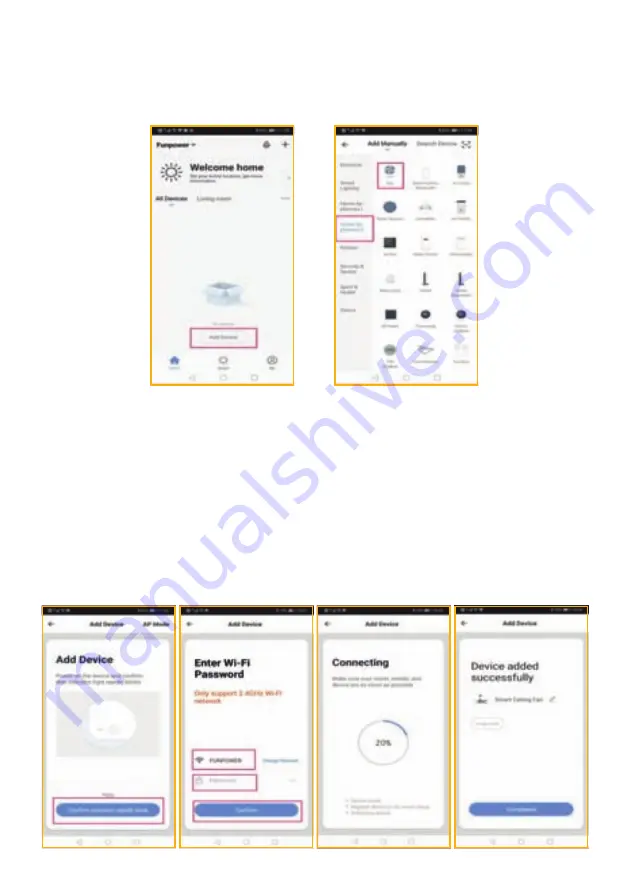 KLASS Fan Wall-Wifi Operating Instructions Manual Download Page 25