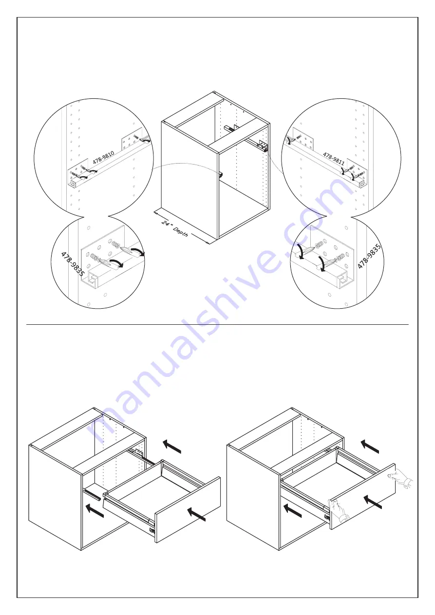 Klëarvue Cabinetry 478-3822 Скачать руководство пользователя страница 6