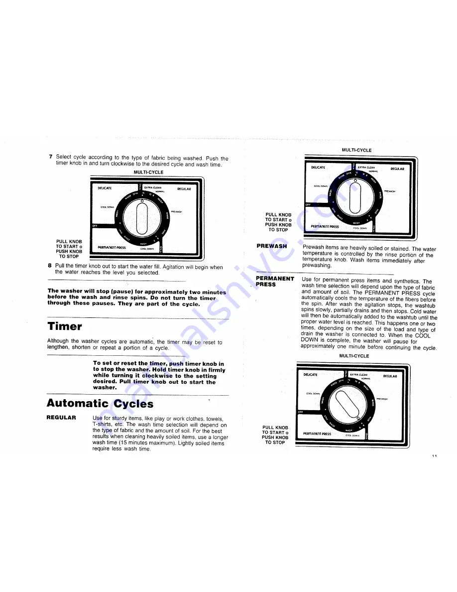 Kleenmaid KAW351 Operating Instructions Manual Download Page 6