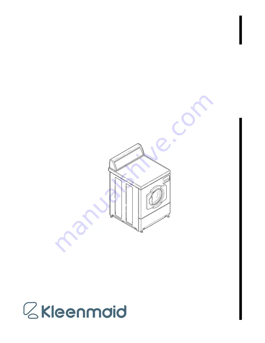 Kleenmaid LTK95A Installation Manual Download Page 1