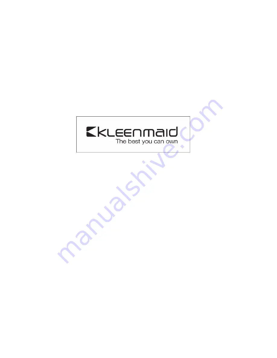 Kleenmaid MWG4511 Service Manual Download Page 1