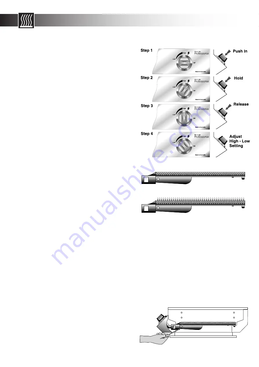 Kleenmaid Professional 3 Burner Series Assembly/Installation/Operating Instructions Download Page 27