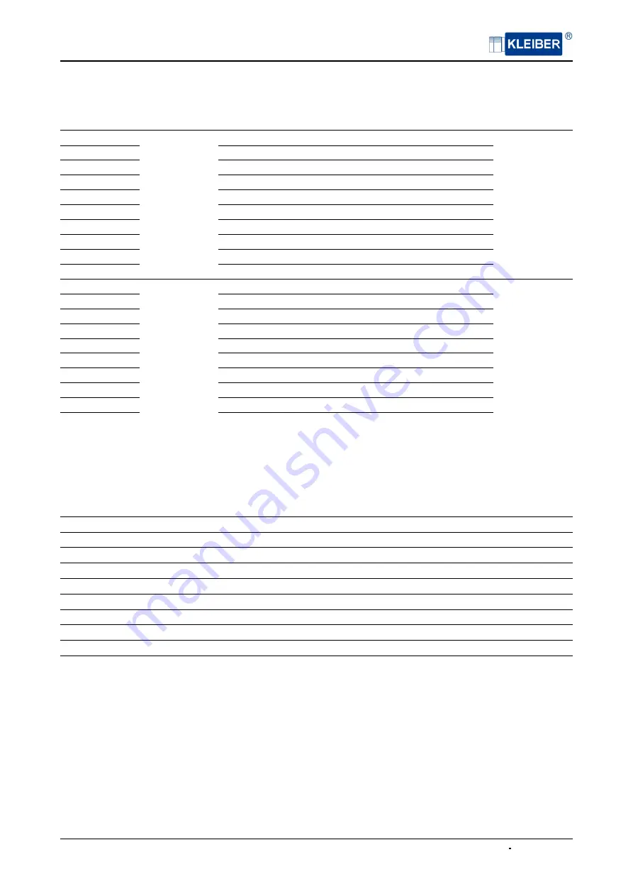 KLEIBER KG 218-TS Operation Manual Download Page 8