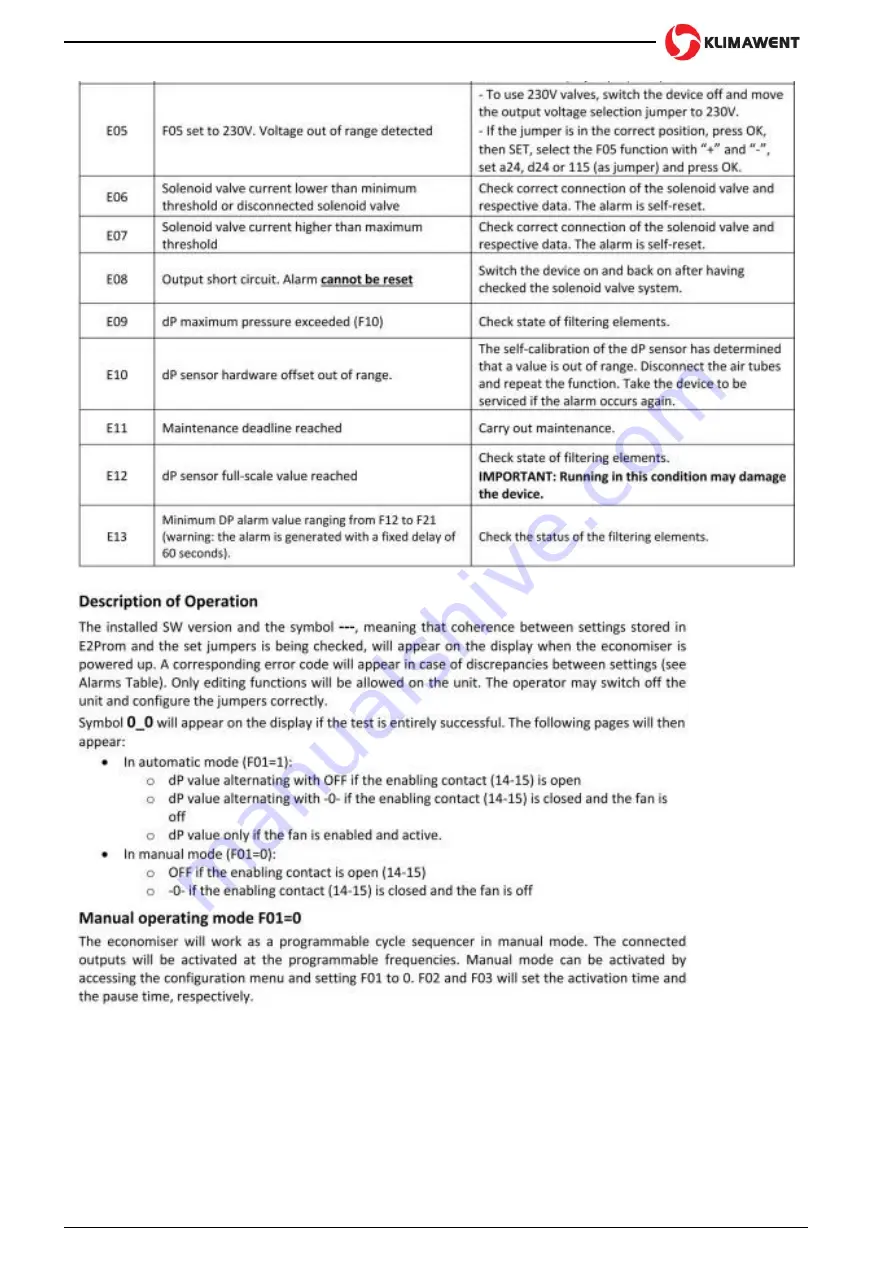 Klimawent BIG-10000/Ex Use And Maintenance Manual Download Page 12