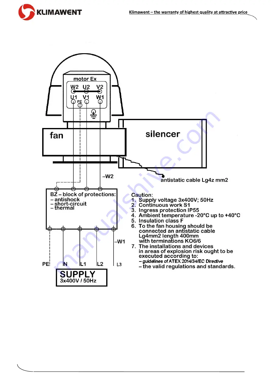 Klimawent WP-10-D/Ex Use And Maintenance Manual Download Page 12