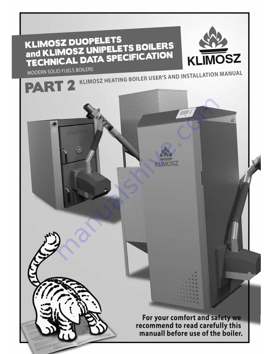 Klimosz DUOPELET 100 User And Installation Manual Download Page 1