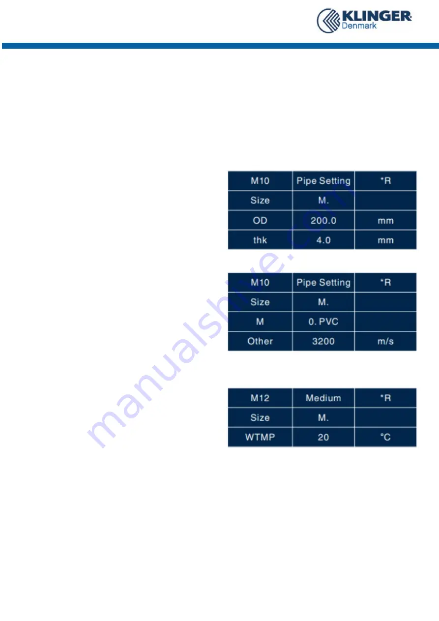 KLINGER US201 Operation Manual Download Page 9