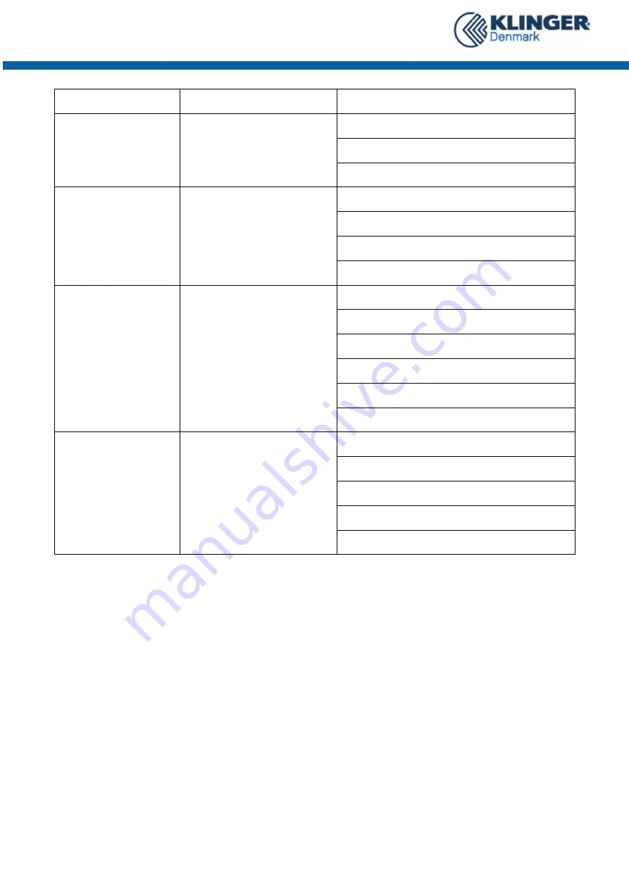 KLINGER US201 Operation Manual Download Page 23