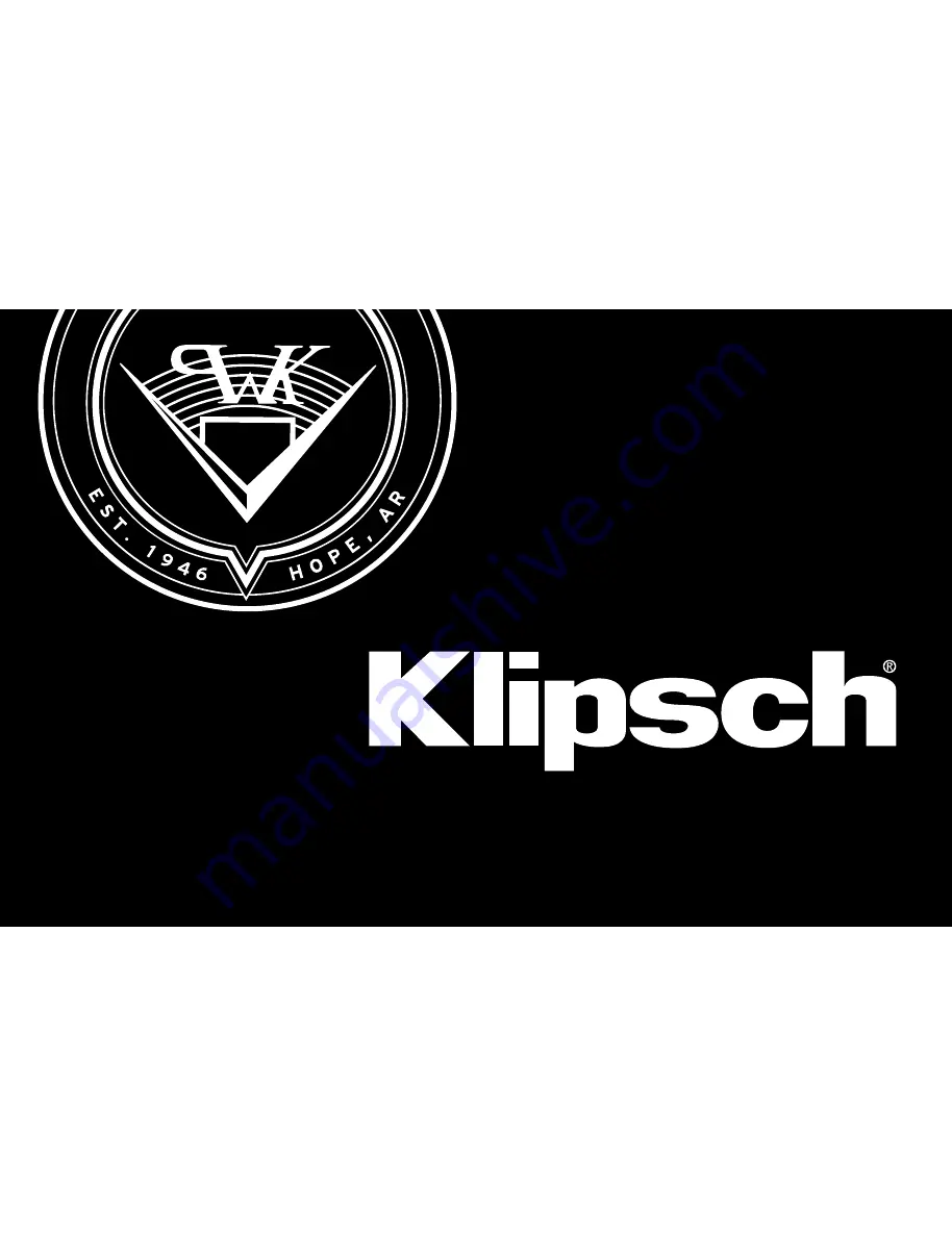 Klipsch PRO-1000SW Owner'S Manual Download Page 1