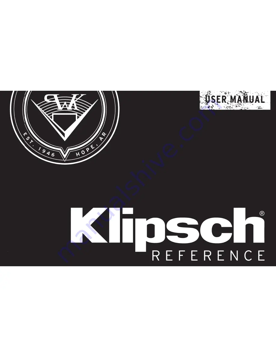 Klipsch R-145 User Manual Download Page 1