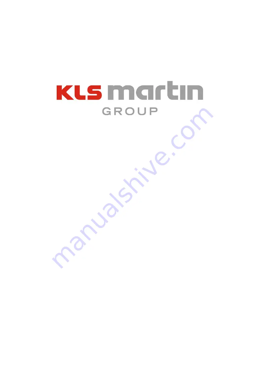 KLS Martin LIMAX 120 Service Manual Download Page 1