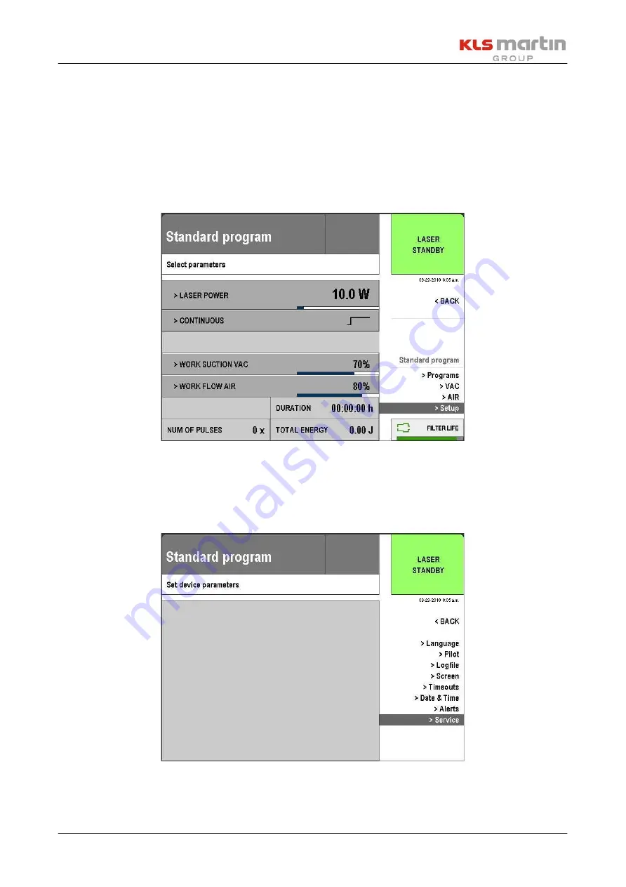 KLS Martin LIMAX 120 Service Manual Download Page 54