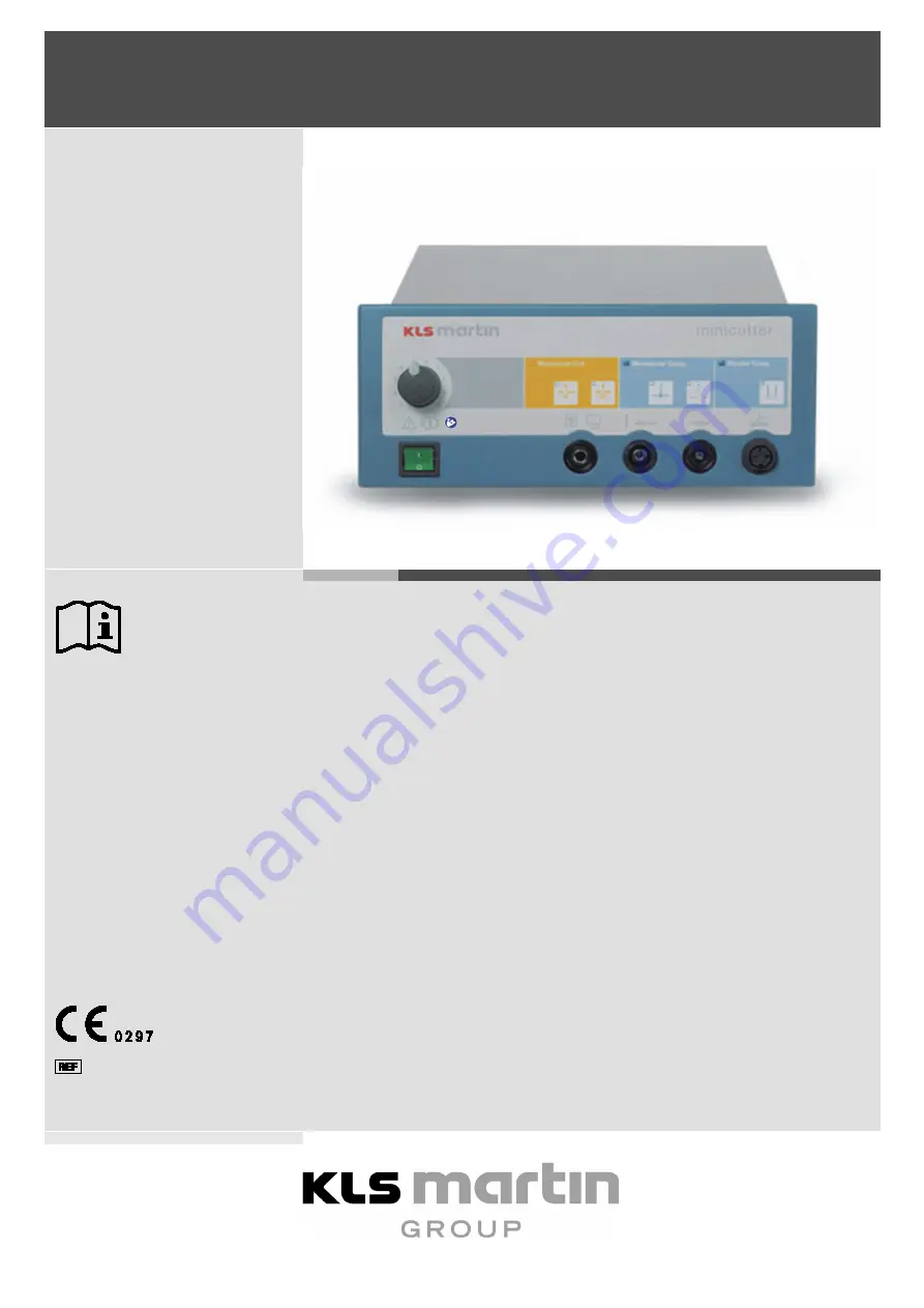 KLS Martin Minicutter Instructions For Use Manual Download Page 1