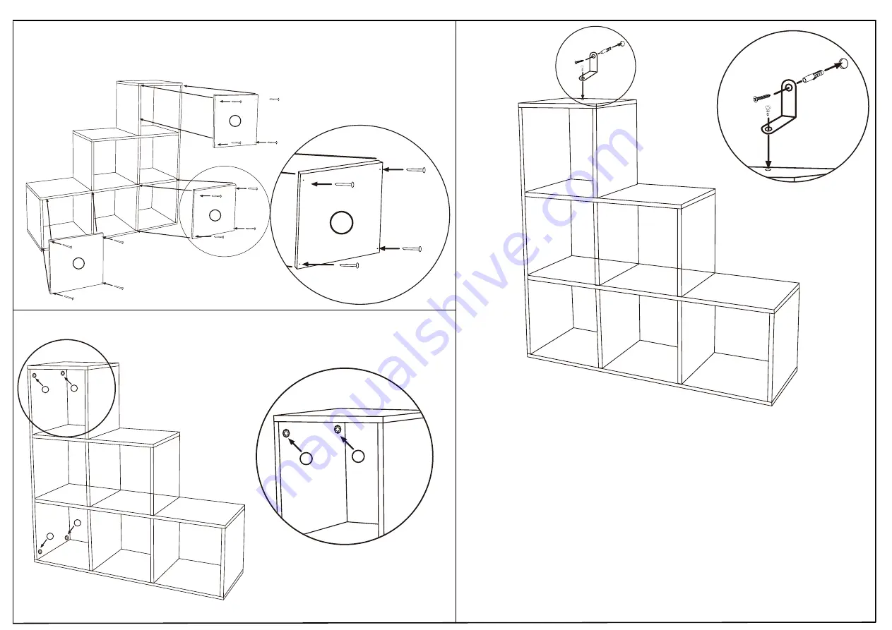 KMART 6 CUBE STORAGE Assembly Instructions Download Page 4