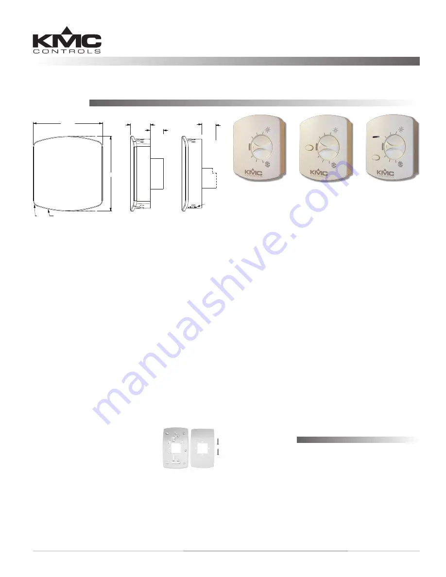 KMC Controls STE-6014 Installation Manual Download Page 1