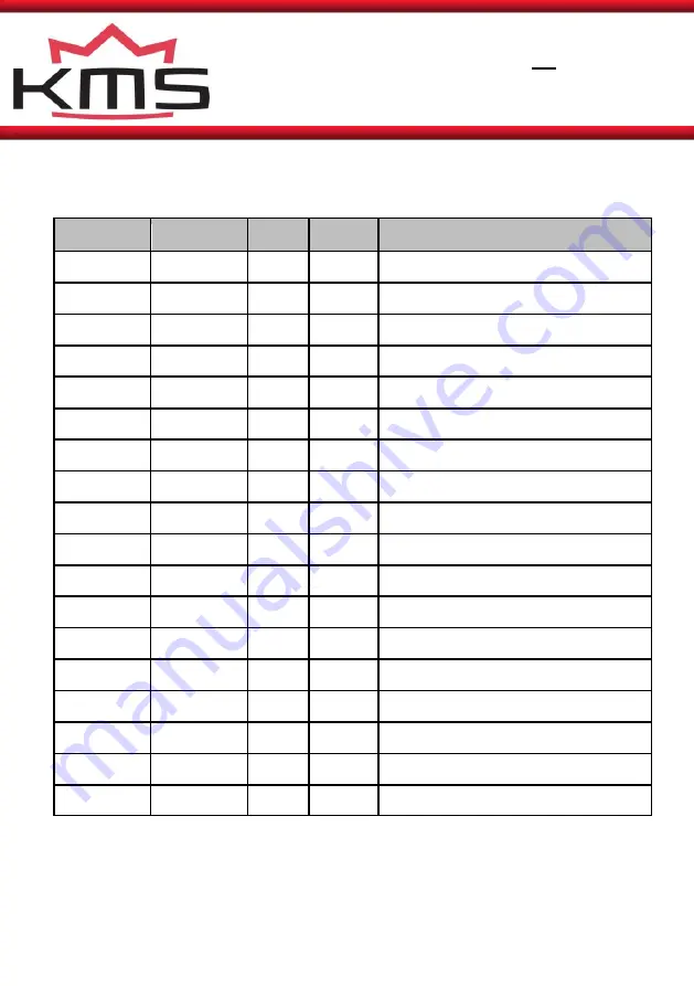 KMS 01-01-11-0080 Manual For Installation And Setup Download Page 6