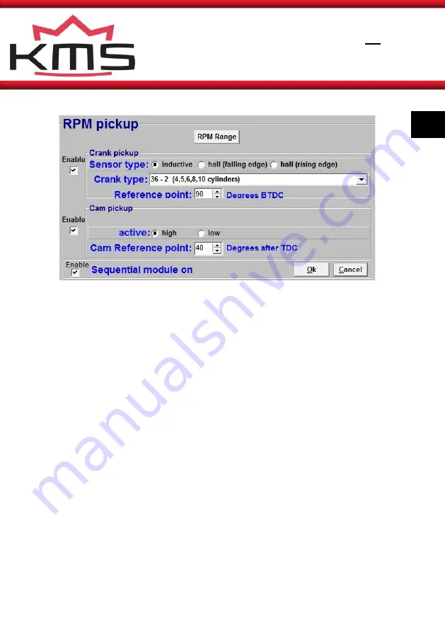 KMS 01-01-11-0080 Manual For Installation And Setup Download Page 19