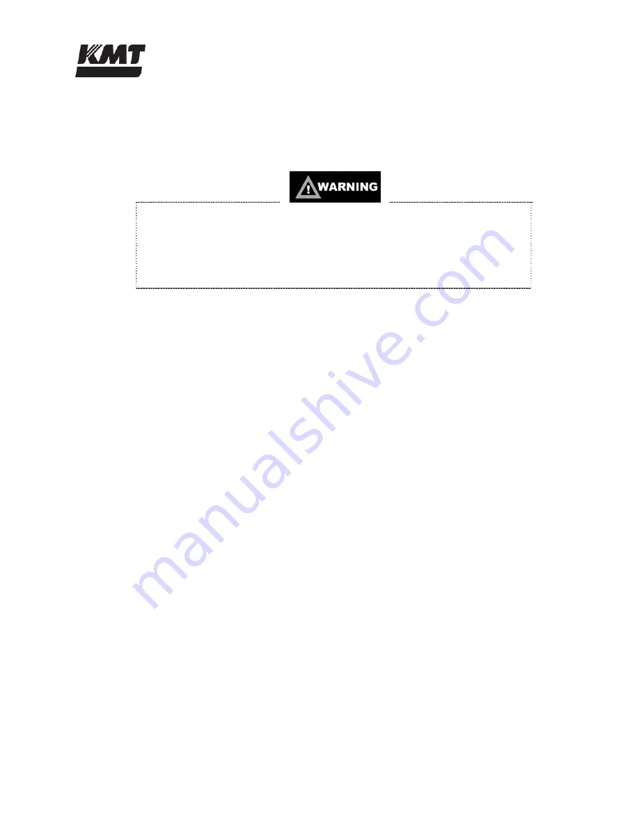 KMT STREAMLINE S50 Operation And Maintenance Manual Download Page 75