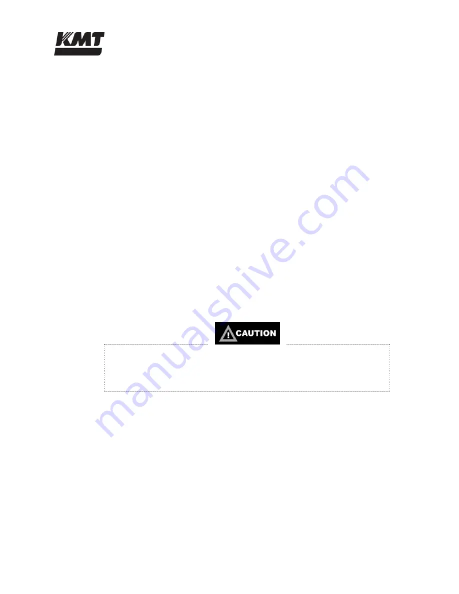 KMT Streamline SL-V 100 Plus Operation And Maintenance Manual Download Page 58