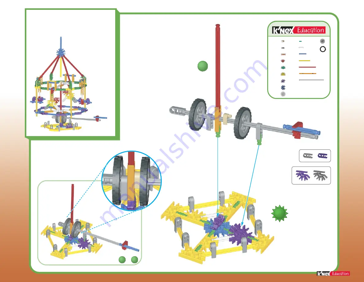 K'Nex Education Simple Machines Deluxe Wheels & Axles Скачать руководство пользователя страница 17