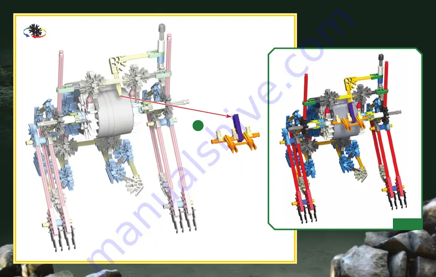 K'Nex BEASTS ALIVE ROBO-SMASH BUILDING SET Скачать руководство пользователя страница 13