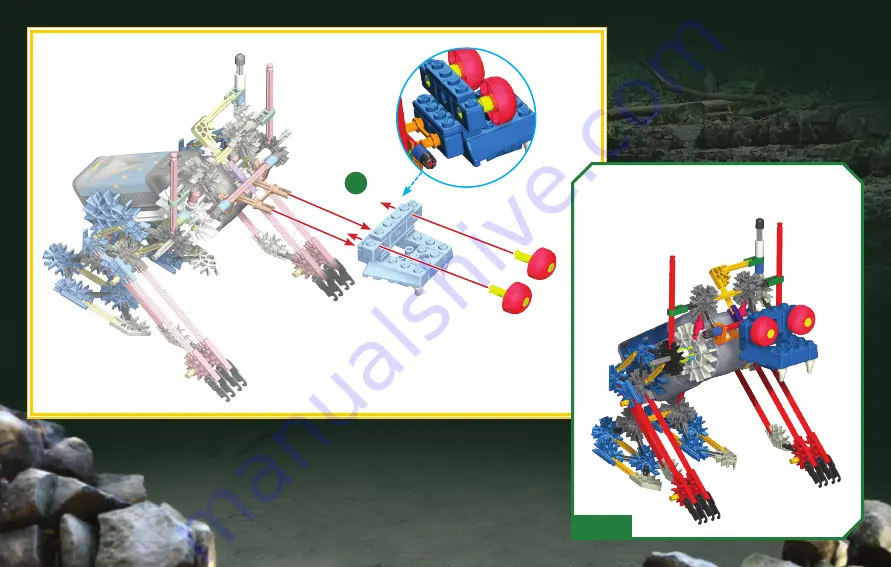 K'Nex BEASTS ALIVE ROBO-SMASH BUILDING SET Скачать руководство пользователя страница 16