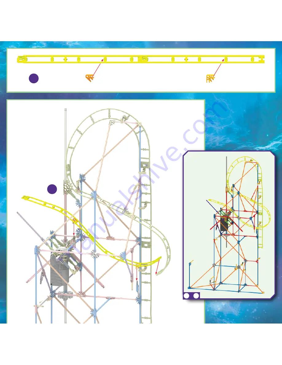 K'Nex CLOCK WORK ROLLER COASTER Скачать руководство пользователя страница 19