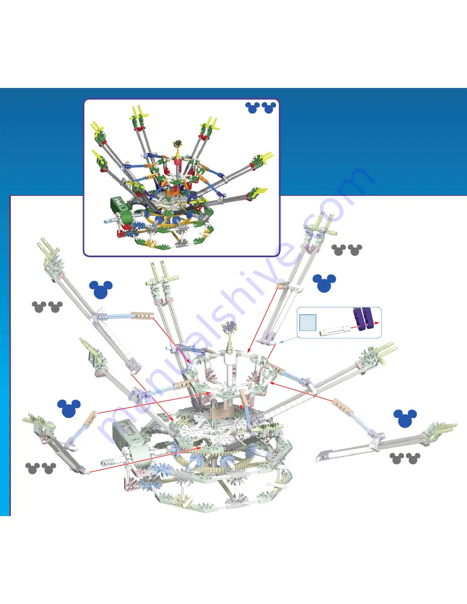 K'Nex DisneyParks Dumbo Assembly Manual Download Page 17