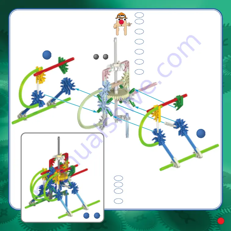 K'Nex GEAR ACTION 20 MODEL BUILDING SET Скачать руководство пользователя страница 13