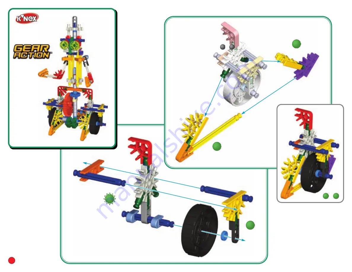 K'Nex GEAR ACTION Cement Truck Manual Download Page 42