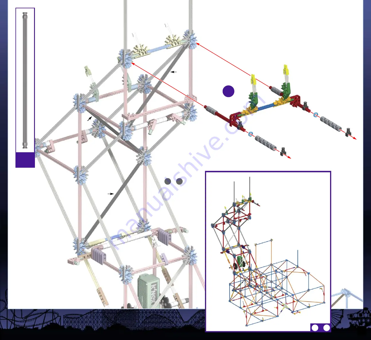 K'Nex Imagine-Build-Play STEEL SCORPION ROLLER COASTER Скачать руководство пользователя страница 21