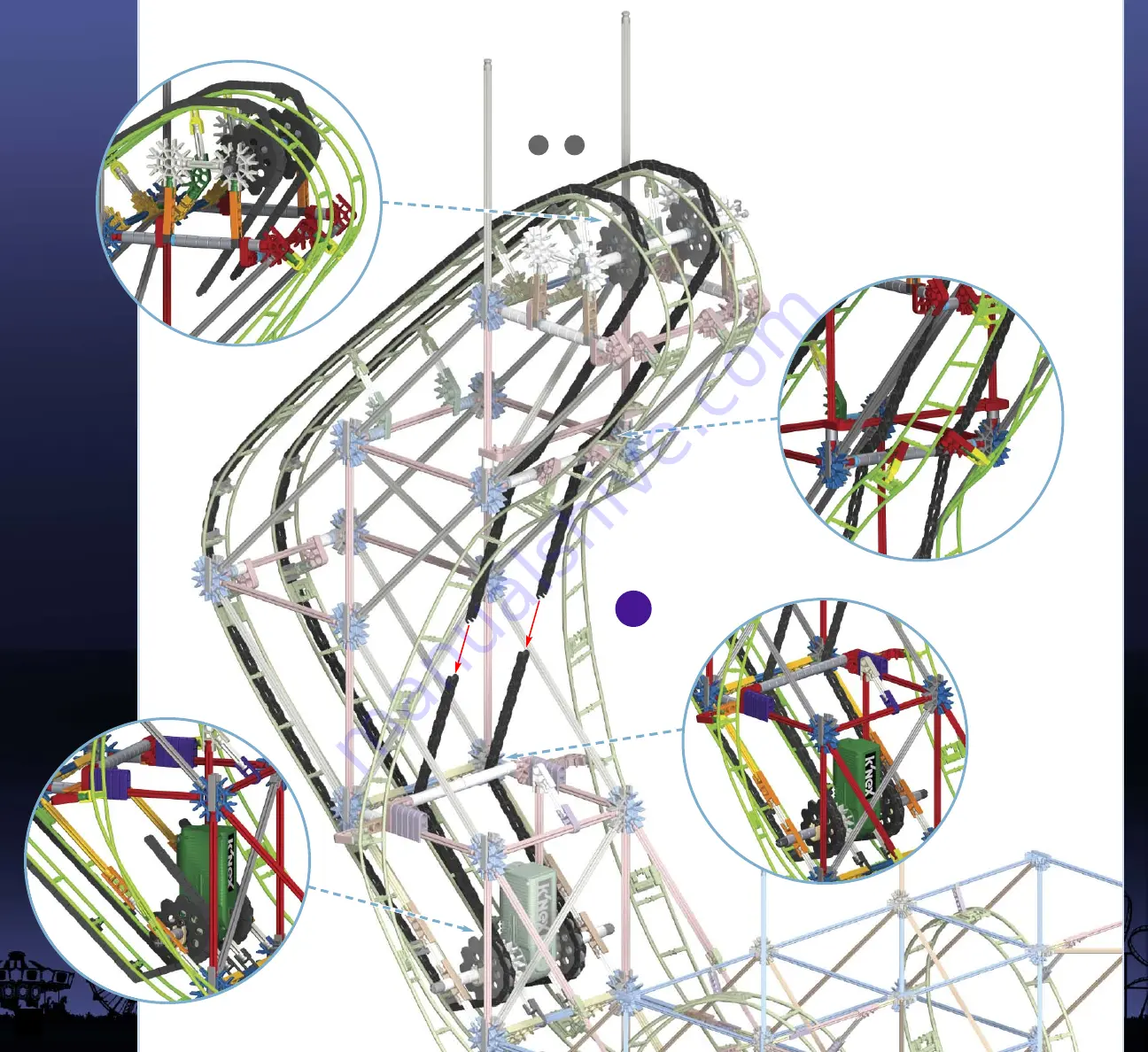 K'Nex Imagine-Build-Play STEEL SCORPION ROLLER COASTER Скачать руководство пользователя страница 38