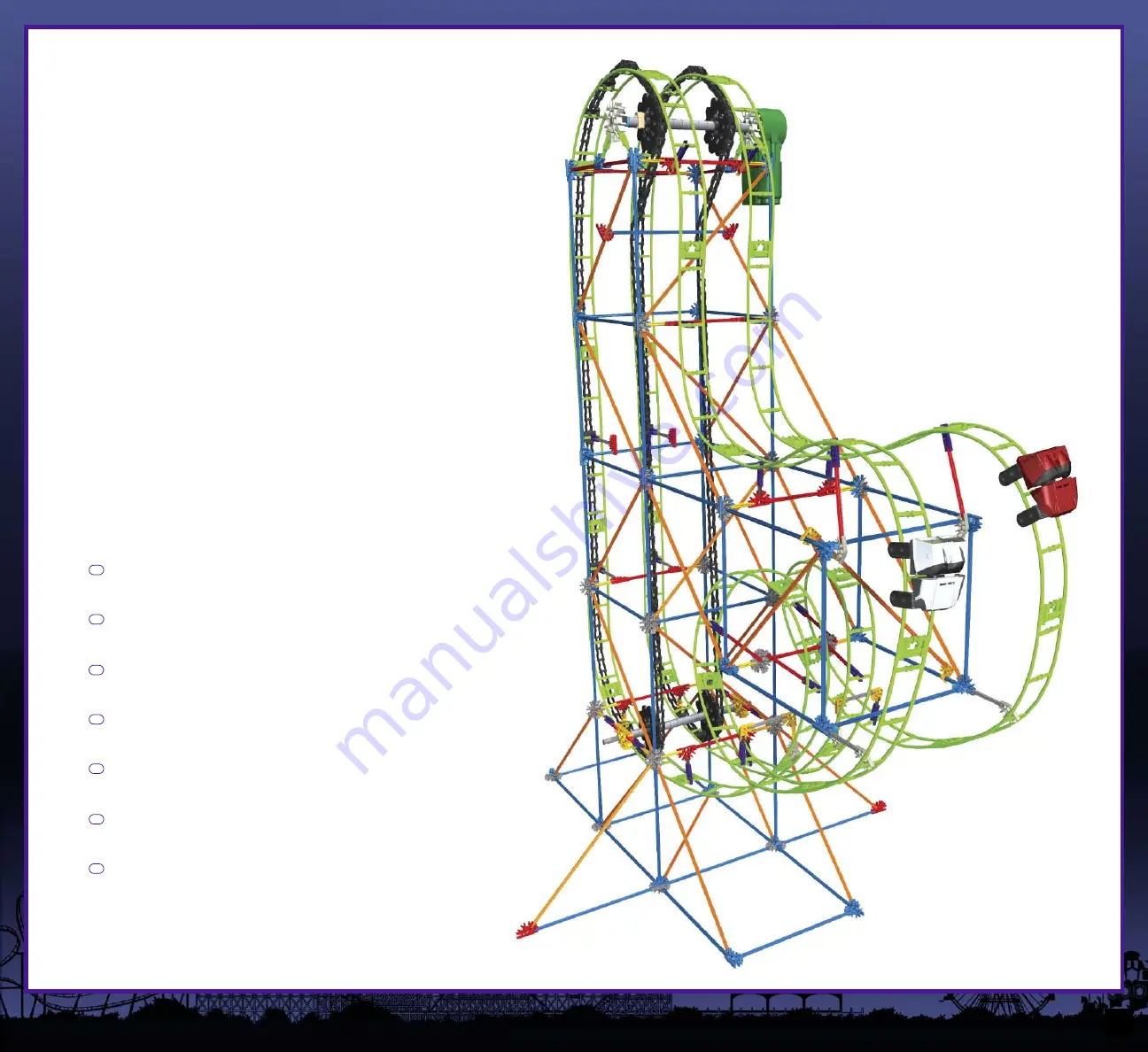 K'Nex Imagine-Build-Play STEEL SCORPION ROLLER COASTER Скачать руководство пользователя страница 43