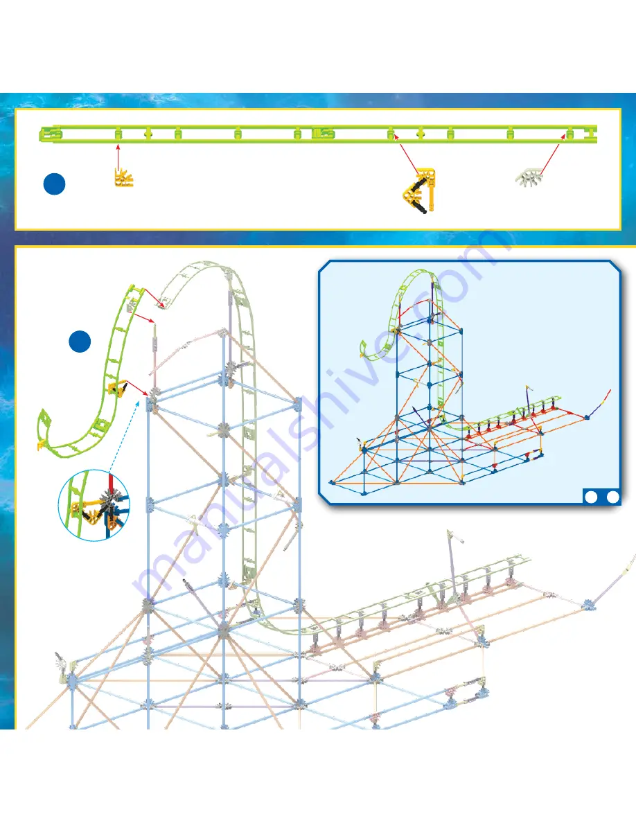 K'Nex INFINITE JOURNEY ROLLER COASTER Скачать руководство пользователя страница 21