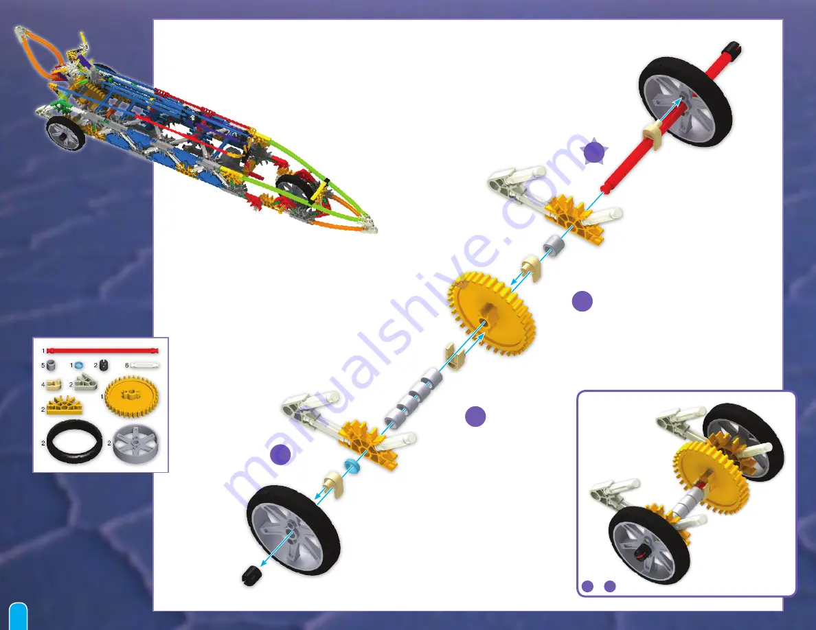 K'Nex LAND ROCKET Manual Download Page 4