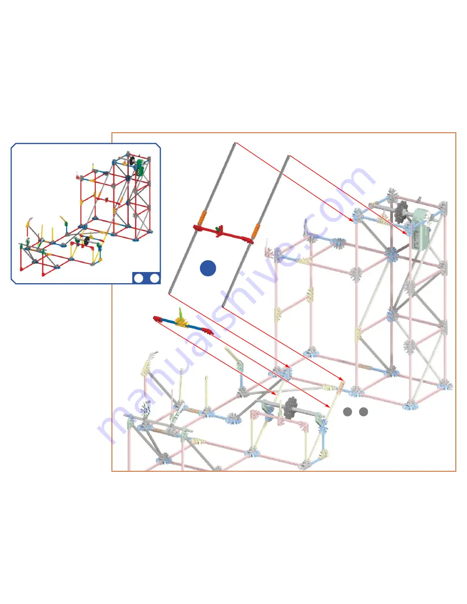 K'Nex Lightning Flash Roller Coaster Instructions Manual Download Page 9