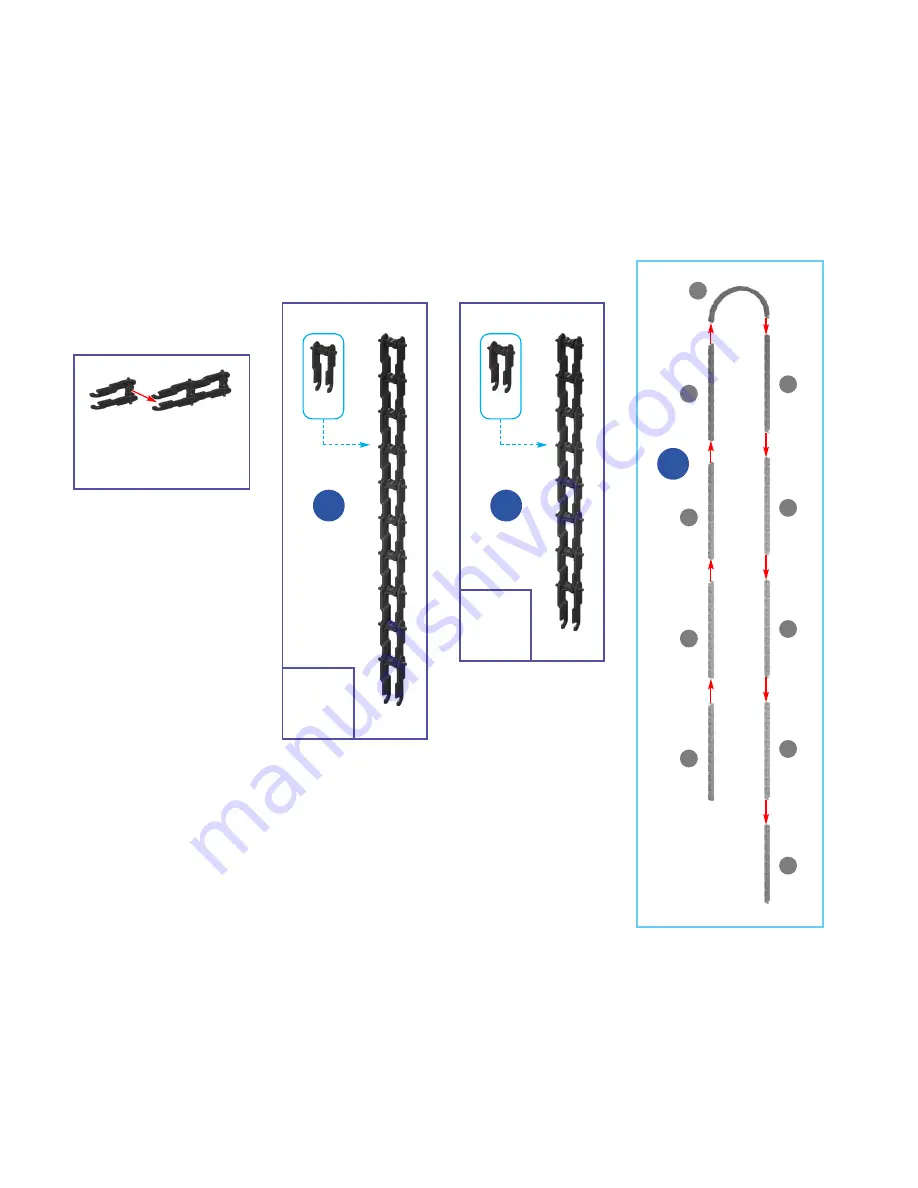 K'Nex Lightning Flash Roller Coaster Instructions Manual Download Page 21