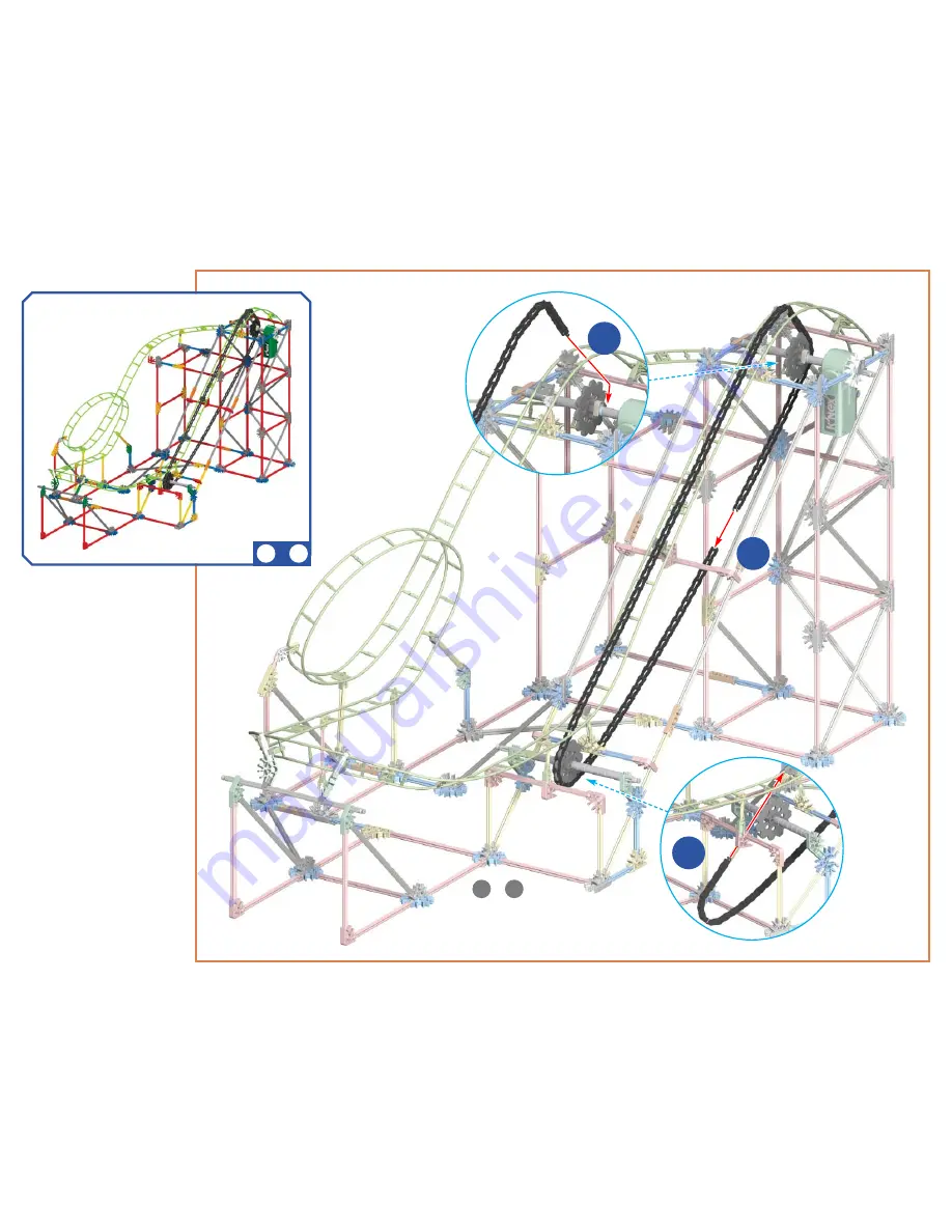 K'Nex Lightning Flash Roller Coaster Скачать руководство пользователя страница 22