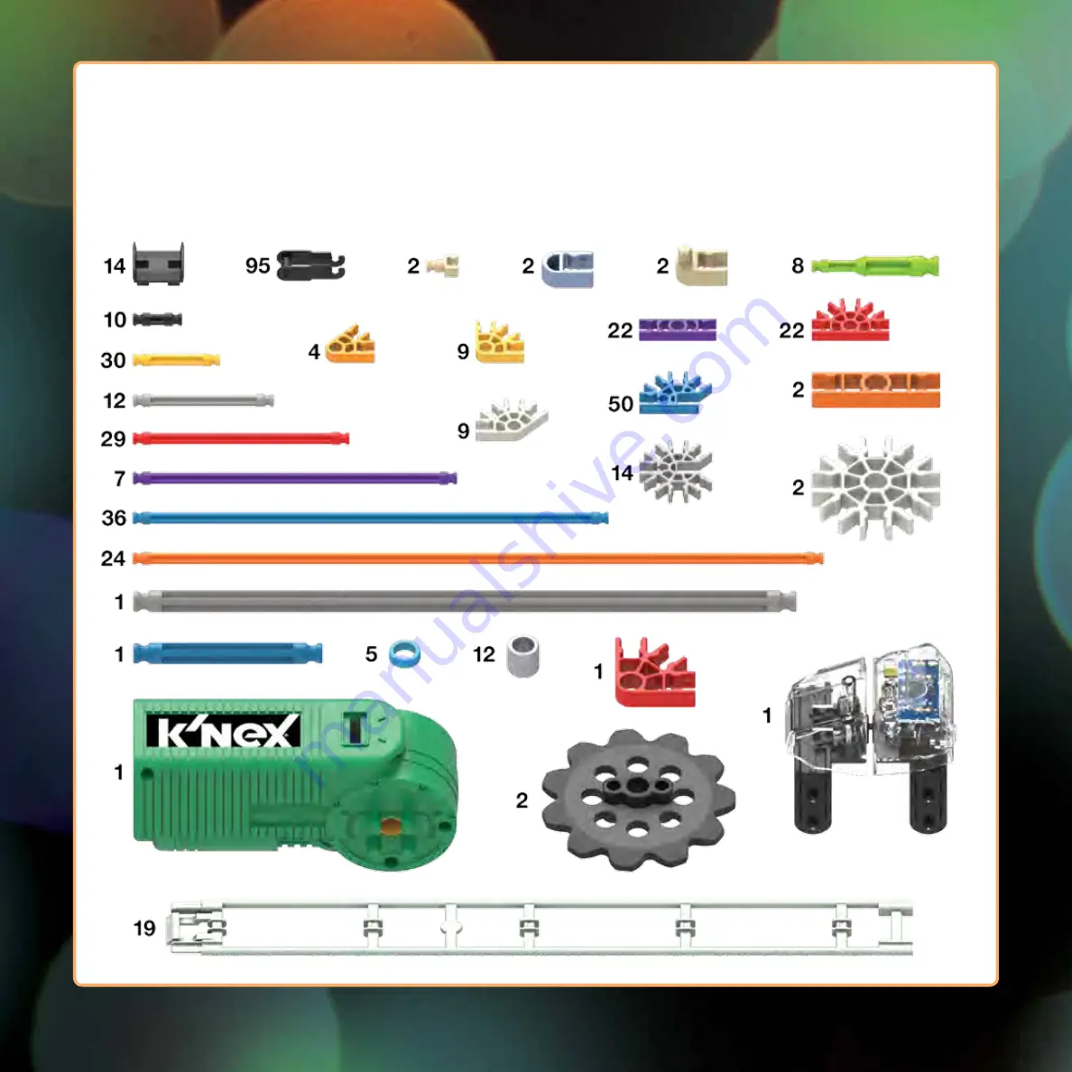 K'Nex Looping Light-Up Roller Coaster Assembly Instructions Manual Download Page 5