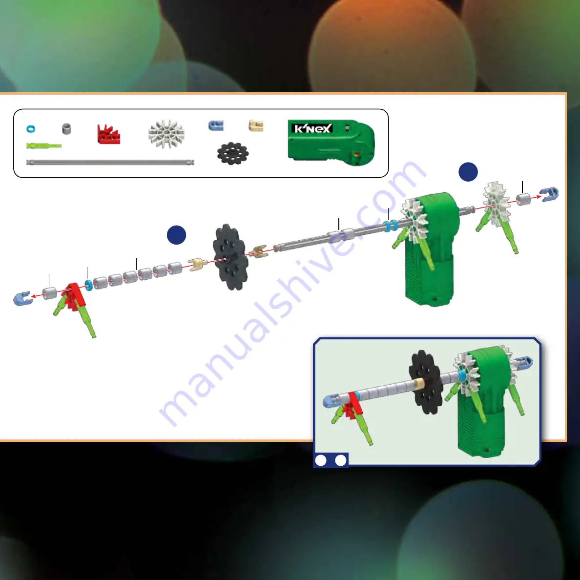 K'Nex Looping Light-Up Roller Coaster Assembly Instructions Manual Download Page 16