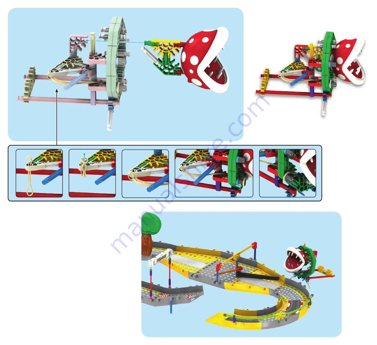 K'Nex MARIOKART Wii MARIO AND DONKEY KONG CIRCUIT START LINE BUILDING SET 38350 Manual Download Page 10