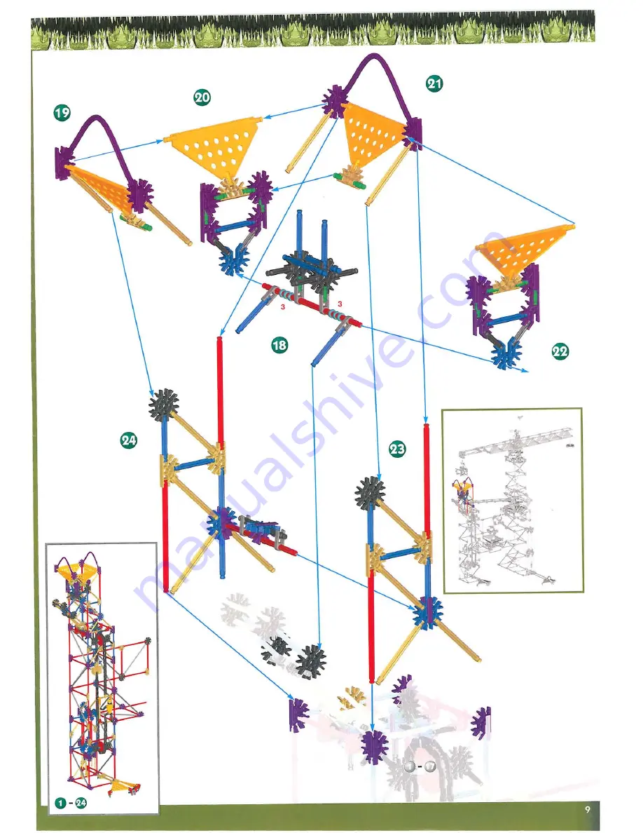 K'Nex Power Tower Crane 63149 Скачать руководство пользователя страница 11