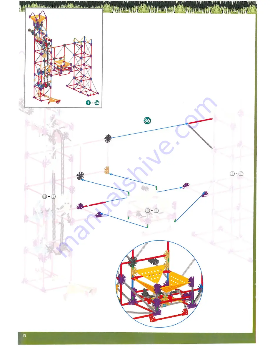 K'Nex Power Tower Crane 63149 Скачать руководство пользователя страница 14